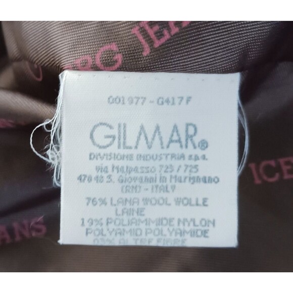 VTG Iceberg Red Wool Equestrian Blazer Brown Ultra Suede Trim  Italy 42/US 4-6 - Picture 7 of 7